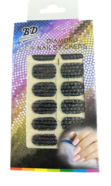 Nail Sticker Diamond Blue